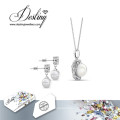 Destiny Jewellery Crystal From Swarovski New Pearl Set Pendant and Earrings